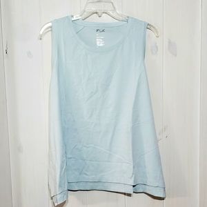 NWT: 'FLX' Ladies Sleeveless Baby Blue Blouse